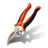 Orange 8-Piece Heavy-Duty Gardening Tool Set with Ergonomic Handles and Storage Bag - Rear View