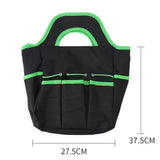Orange 8-Piece Heavy-Duty Gardening Tool Set with Ergonomic Handles and Storage Bag - Close-Up Angle