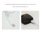 Aurora LED Planet Night Light with Wooden Base, USB Rechargeable - Top-Down View