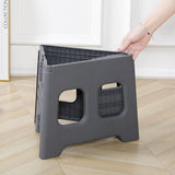 Grey Portable Folding Outdoor Toilet with Lid - Heavy Duty 150kg Capacity - Front View