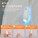 LED Motion Sensor Toilet Night Light - 8-Color Adjustable Glow with Modern Design - Top-Down View