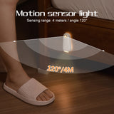 LED Motion Sensor Toilet Night Light - 8-Color Adjustable Glow with Modern Design - Rear View
