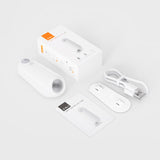 LED Motion Sensor Toilet Night Light - 8-Color Adjustable Glow with Modern Design - Close-Up Angle