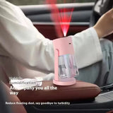 White Starry Night Projector Humidifier - Night Light with Romantic Mist Effect - 45-Degree Angle
