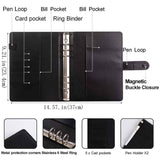 Blue 100-Day Savings Challenge Cash Binder with Tracker and Refillable Notebook - Side View