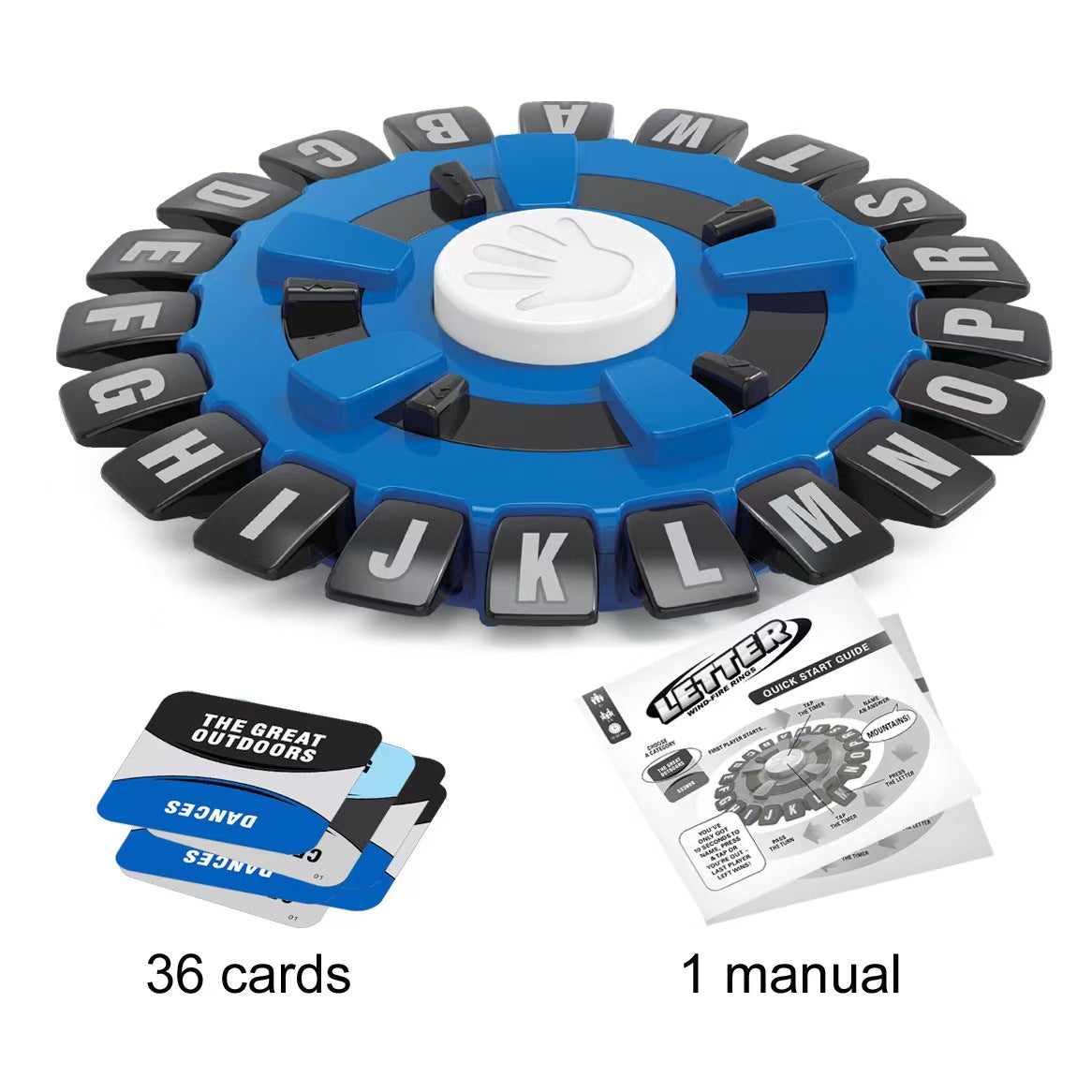 2 Pcs Blue Words Game | Fun & Interactive Letter Board Family Game | Educational Word Challenge for Kids & Adults