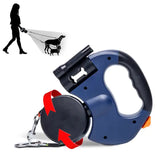 Black Dual Retractable Dog Leash | 2-in-1 Automatic Pet Leash for Walking Two Dogs Simultaneously - Front View