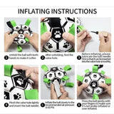 19*19cm Interactive Dog Toy Soccer Ball with Rope | Outdoor Fetch & Tug Play for Dogs | Training & Exercise Pet Toy - Side View
