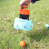Blue Portable Dog Poop Scooper – Outdoor Pet Waste Picker, Six-Claw Dog Waste Tool for Easy Clean-Up, Travel-Friendly - Side View