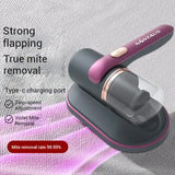 Gold Portable UV Mattress Cleaner, Handheld Wireless Dust Mite Vacuum, Home UV Sterilizer for Bed, Fabric & Upholstery - Front View