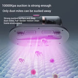 Gold Portable UV Mattress Cleaner, Handheld Wireless Dust Mite Vacuum, Home UV Sterilizer for Bed, Fabric & Upholstery - Side View