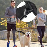 Black Portable Dog Training Bag - Multi-Function Pet Snack Pouch, Waste Bag Holder, and Training Waist Bag for Dog Walking and Outdoor Adventures - Top-Down View