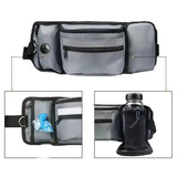 Black Portable Dog Training Bag - Multi-Function Pet Snack Pouch, Waste Bag Holder, and Training Waist Bag for Dog Walking and Outdoor Adventures - 45-Degree Angle