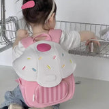 Pink New Kids Cartoon Backpack – Lightweight, Personalized School Bag for Toddlers and Preschoolers – Perfect for Travel and Outdoor Adventures - Top-Down View