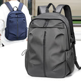 Black Casual Korean Style Backpack – Versatile Laptop Bag for Students, Business, and Travel – Fashionable and Practical - Top-Down View