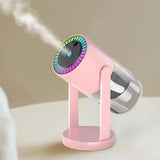 Pink Starry Sky Projection Humidifier ??USB Ultrasonic Car and Home Air Humidifier, Mist Diffuser for Hydration