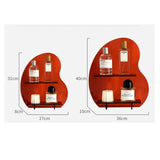 31*27*8cm White Acrylic Desktop Storage Organizer - Christmas Aromatherapy Display Shelf for Cosmetics, Candles, and Decorative Items - Side View