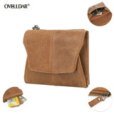 Black Genuine Leather Women’s Wallet – Multifunctional Coin & Card Holder, Fashionable Card Box in Top-Grade Cowhide - Front View