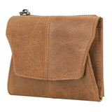 Light Brown Genuine Leather Women's Wallet - Multifunctional Coin & Card Holder, Fashionable Card Box in Top-Grade Cowhide