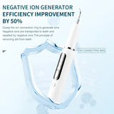 Black Portable Ultrasonic Dental Cleaner, Home Use Plaque Remover, Sonic Tooth Stain & Tartar Cleaning Tool