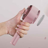 Pink Pet Grooming Spray and Massage Brush | One-Click Hair Removal Comb for Cats & Dogs | UV Sterilization for Mites Control - Top-Down View