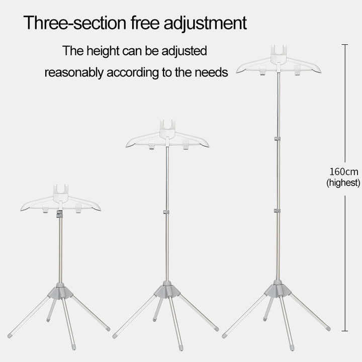 Black Adjustable Foldable Garment Steamer Stand ??Independent Support for Home Use