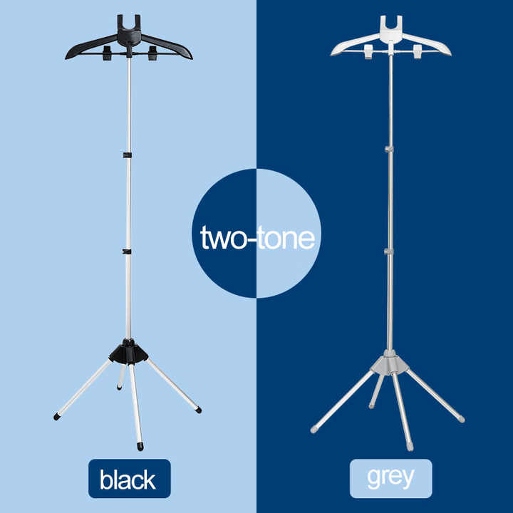 Black Adjustable Foldable Garment Steamer Stand ??Independent Support for Home Use