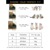 M Pewter Gray Foldable Breathable Summer Pet Tent with Cooling Mat - Portable Outdoor and Indoor Pet Shelter - Front View