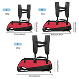 S Red Multifunctional Pet Backpack with Adjustable Straps, Outdoor Assist Walking Harness Carrier for Dogs And Cycling Dog Backpack - Top-Down View