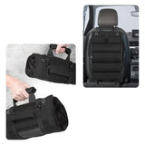 Car Tool Roll-Up Bag, Portable Electrician & Woodworking Tool Organizer, Multi-Pocket Storage - Front View