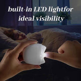 Light Green Automatic Electric Nail Trimmer with LED Light, Rechargeable Nail Clipper and File for Adults & Kids, Portable Nail Care Device - Side View