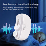 White Automatic Electric Nail Clipper & Grinder – Multi-Functional Safe Nail Trimmer for Adults & Kids - 45-Degree Angle