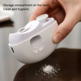 Purple Automatic Electric Nail Clipper & Grinder - Multi-Functional Safe Nail Trimmer for Adults & Kids - Top-Down View