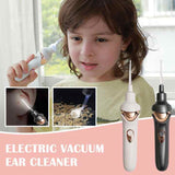 Black Electric Earwax Removal Tool - LED Light Ear Cleaner for Adults and Kids, USB Rechargeable with Multiple Tips - Front View