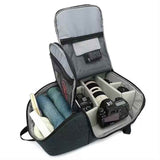 Waterproof DSLR Camera Backpack - Multifunctional large-capacity camera bag that easily carries a tripod mount and headphone jack - Front View
