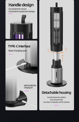Electric Mosquito Killer Lamp with Detachable Housing and Timer Function - USB Rechargeable - 45-Degree Angle