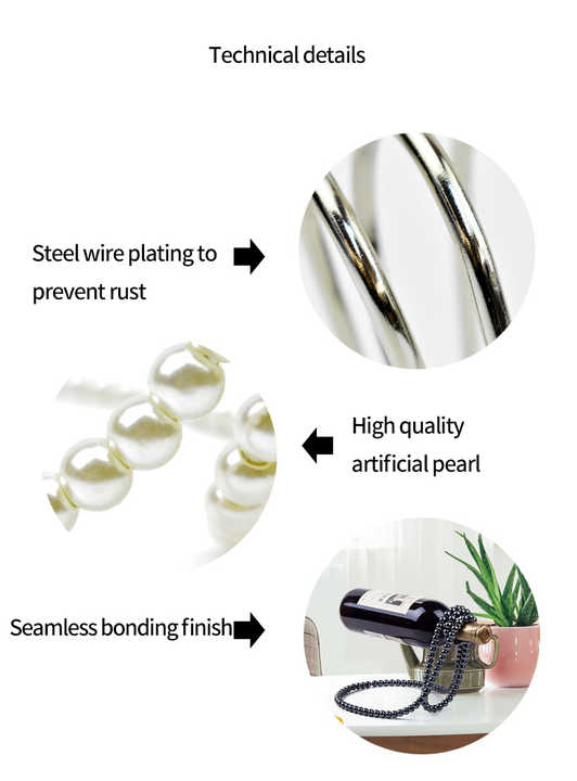 Gold Modern Floating Pearl Wine Bottle Holder ??Elegant Home Decor, Unique Kitchen Accessory for Dining, Bar, and Living Room