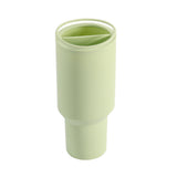 Green 40oz Silicone Dual-Chamber Cup Separator ??Food-Grade Drink Divider, Cold Drink Mug with Separate Compartments, BPA-Free Silicone Liner for