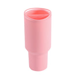Pink 40oz Silicone Dual-Chamber Cup Separator - Food-Grade Drink Divider, Cold Drink Mug with Separate Compartments, BPA-Free Silicone Liner for