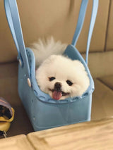 Pink Portable EVA Pet Handbag - DIY Custom Decoration Carrier for Small Pets, Beach, and Outdoor Use (Large Capacity) - 45-Degree Angle