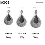 Grey 3-Piece Wall-Mounted Cotton Rope Storage Baskets ??Large, Medium, and Small Hand-Woven Fruit/Vegetable/Storage Nets (Large weight 300g, Medium