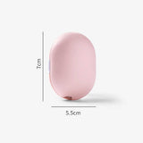2 Pcs Pink Portable Mini Toothbrush Sanitizer - Compact Travel UV-C Sterilizer for Home and Travel Use - Front View