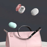 2 Pcs Pink Portable Mini Toothbrush Sanitizer - Compact Travel UV-C Sterilizer for Home and Travel Use - Side View