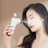 Pink Portable Oxygen Injector for Face Hydration and Skin Rejuvenation, 40ml USB Rechargeable Atomizer - Side View