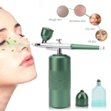 Pink Portable Oxygen Infusion Nano Spray Facial Beauty Instrument High Pressure Needle-Free Skin Care Mist Sprayer