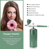 Pink Portable Oxygen Infusion Nano Spray Facial Beauty Instrument High Pressure Needle-Free Skin Care Mist Sprayer