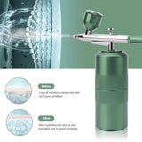 Pink Portable Oxygen Infusion Nano Spray Facial Beauty Instrument High Pressure Needle-Free Skin Care Mist Sprayer
