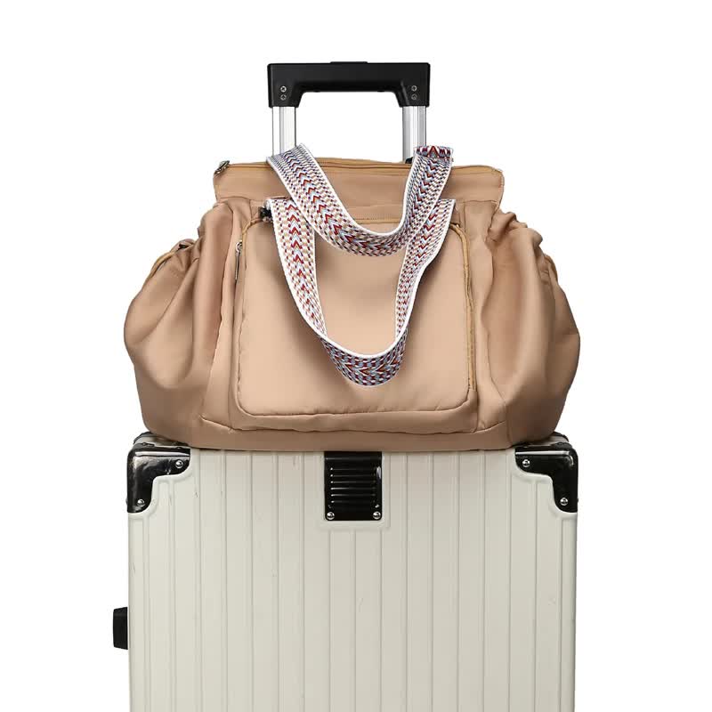 Beige Convertible Multifunctional Baby Cradle Travel Bag ??Women?? Backpack, Shoulder Bag, Mummy Bag with Expandable Storage