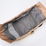 Black Convertible Multifunctional Baby Cradle Travel Bag - Women's Backpack, Shoulder Bag, Mummy Bag with Expandable Storage - Rear View