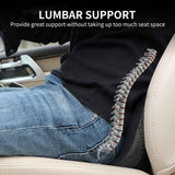 Black Mini Car Seat Cushion - Memory Foam Height-Boost Cushion with Removable Mesh Cover - Driver Seat Pad for All Seasons - 45-Degree Angle